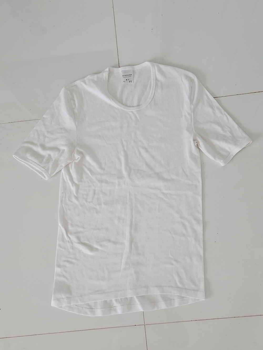 Women's White Short-Sleeve Crewneck Tee - Clean Everyday Essential